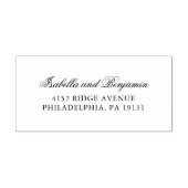 Traditionelle formelle Rücksendeadresse für Hochze Gummistempel (Prägung)