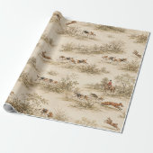 Traditionelle Foxhound-Jagd Geschenkpapier (Ungerollt)