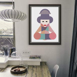 Traditionelle Frauenkunst Leinwanddruck