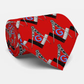 Traditionelle Freimaurerquadrat-und Krawatte (Gerollt)