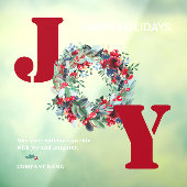 Traditionelle Freude Weihnachten Blumenkranz rot g Fensteraufkleber (Blatt 3)