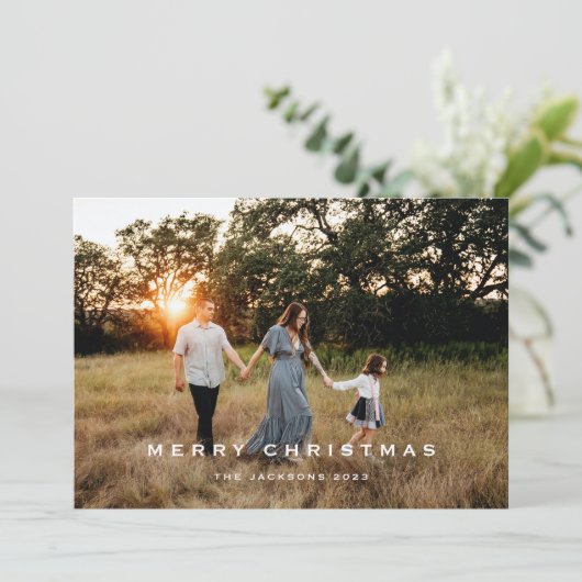 Traditionelle frohe Weihnachten (Stehend Vorderseite)