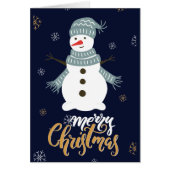 Traditionelle "frohe Weihnachten" Schneemann Weihn (Vorne)