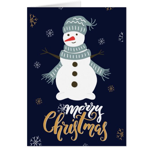 Traditionelle "frohe Weihnachten" Schneemann Weihn (Vorne)