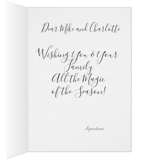 Traditionelle "frohe Weihnachten" Schneemann Weihn (Innen (Rechts))