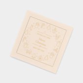 Traditionelle frohe Weihnachten Servietten Mit Folie (Links)