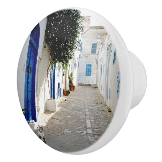 Traditionelle Gasse Keramikknauf (Rechts)