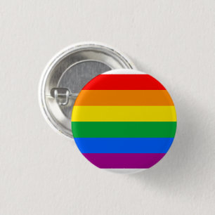 Traditionelle Gay-Pride-Flagge Button