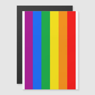 Traditionelle Gay-Pride-Flagge Magneteinladung