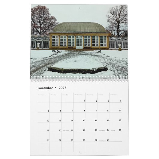 Traditionelle Gebäude Englands Kalender (Dez 2027)