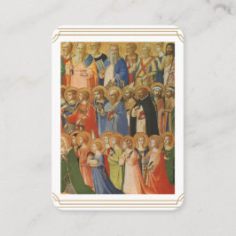 Traditionelle Gebetskarte für alle Heiligen Platzkarte