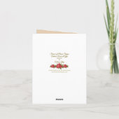 Traditionelle Geburtstagssegmente Jungfrau Mary Ca Karte (Rückseite)