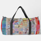 Traditionelle geometrische Patchwork-Reisetasche Duffle Bag (Vorderseite)