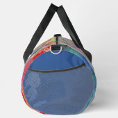 Traditionelle geometrische Patchwork-Reisetasche Duffle Bag (Rechts)