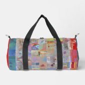 Traditionelle geometrische Patchwork-Reisetasche Duffle Bag (Vorderseite)