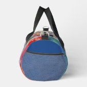 Traditionelle geometrische Patchwork-Reisetasche Duffle Bag (Rechts)