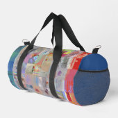 Traditionelle geometrische Patchwork-Reisetasche Duffle Bag (Rechte Ecke)