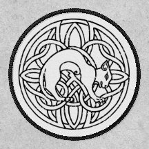Traditionelle Gerahmte Nordic Viking Cat