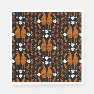 Traditionelle Germanische Volkskunst Bird Serviette