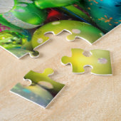 Traditionelle Glasdekorationen auf dem Weihnachtsm Puzzle (Seite)