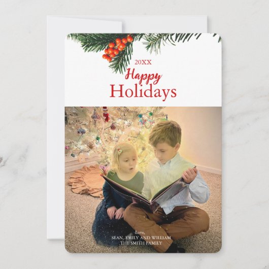 Traditionelle Glückskarte für Kranke Feiertagskarte (Vorderseite)