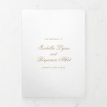 Traditionelle goldene formelle elegante Hochzeit