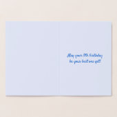 Traditionelle Goldfolie 9. Geburtstag mit Individu Folienkarte (Innenseite)