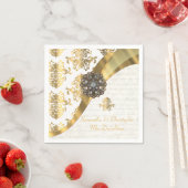 Traditionelle Goldklemme aus Pergament Serviette (Beispiel)