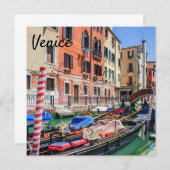 Traditionelle Gondel in Venedig (Vorne/Hinten)