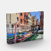 Traditionelle Gondel in Venedig Fotoblock (Links)