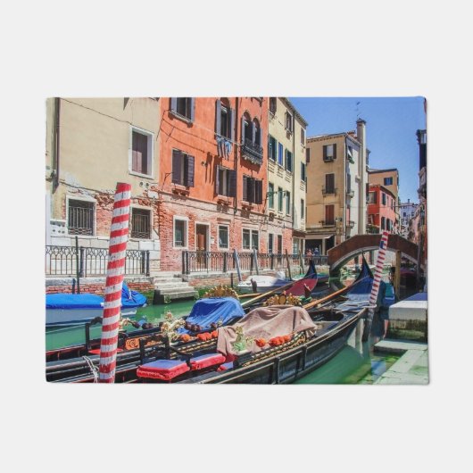 Traditionelle Gondel in Venedig Fußmatte (Vorderseite)