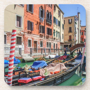 Traditionelle Gondel in Venedig Getränkeuntersetzer