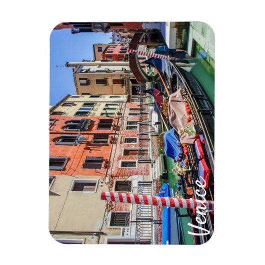 Traditionelle Gondel in Venedig Magnet (Vertikal)