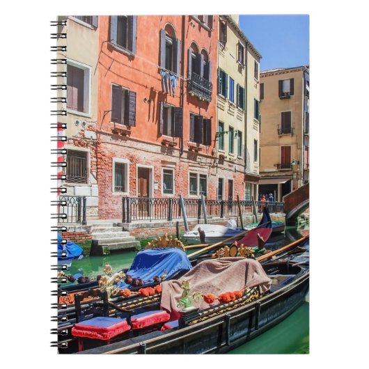 Traditionelle Gondel in Venedig Notizblock (Vorderseite)