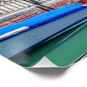 Traditionelle Gondel in Venedig Poster (Ecke)