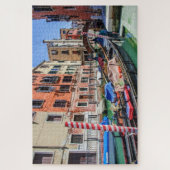 Traditionelle Gondel in Venedig Puzzle (Vertikal)