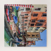 Traditionelle Gondel in Venedig Puzzle (Horizontal)