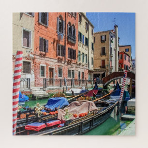 Traditionelle Gondel in Venedig Puzzle
