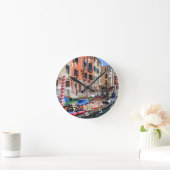 Traditionelle Gondel in Venedig Runde Wanduhr (Zuhause)