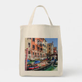Traditionelle Gondel in Venedig Tragetasche (Rückseite)