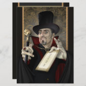 Traditionelle gotische Vampire-Party Einladungen (Vorne/Hinten)