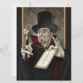 Traditionelle gotische Vampire-Party Einladungen (Vorderseite)