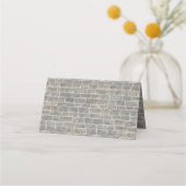 Traditionelle Gray Brick Platzkarte (Rückseite)