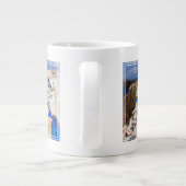 Traditionelle griechische Häuser Jumbo-Tasse (Rückseite)