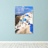 Traditionelle griechische Häuser Leinwanddruck (Insitu (Holzboden))