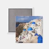Traditionelle griechische Häuser Magnet (Vorderseite/Rückseite)