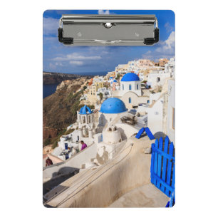 Traditionelle griechische Häuser Mini Klemmbrett