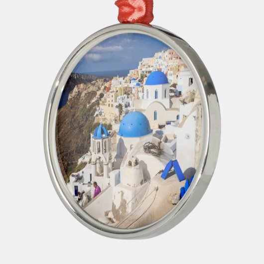 Traditionelle griechische Häuser Ornament Aus Metall (Links)