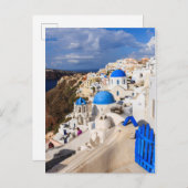 Traditionelle griechische Häuser Postkarte (Vorne/Hinten)