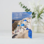 Traditionelle griechische Häuser Postkarte (Stehend Vorderseite)